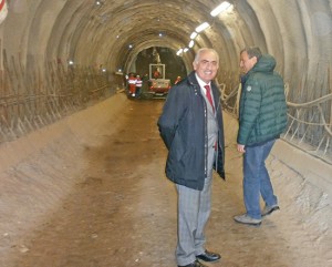 I lavori all'ascensore Valle Faul