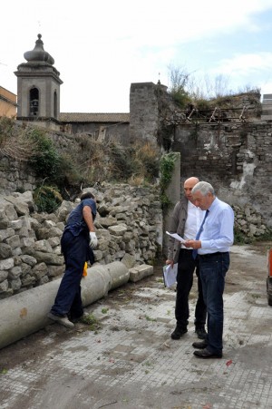 Il sindaco Michelini alle scuderie Sallupara