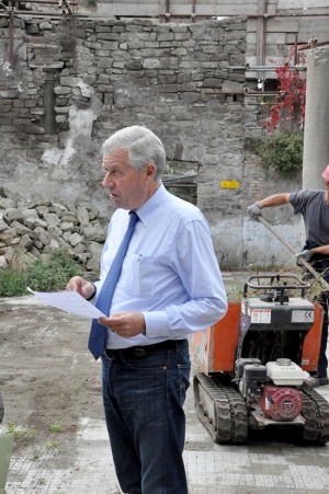 Il sindaco Michelini alle scuderie Sallupara