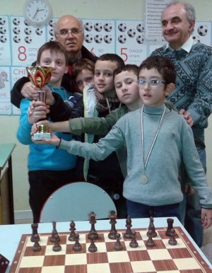 Campionato studentesco di scacchi - La squadra delle elementari di Vetralla