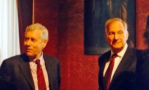 Leonardo Michelini e John R. Philips a palazzo dei Priori