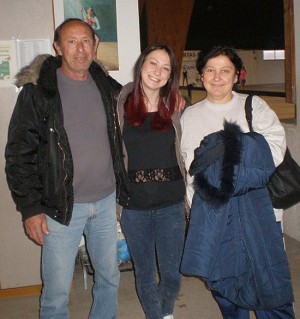 Marika Fontana con i genitori