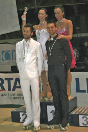 Marika Fontana durante una premiazione