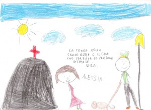 Canino - L'esercitazione di protezione civile - I disegni dei bambini