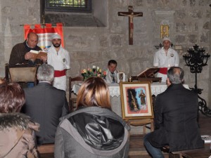 La consegna alla casa di santa Rosa del dipinto ex voto