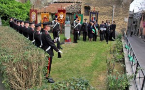 Bomarzo - La cerimonia di inaugurazione del busto in bronzo