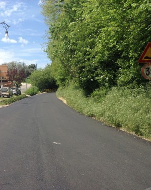 I lavori sulla provinciale Falisca