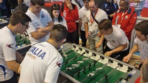 Marco Lattanzi durante una partita di speedball