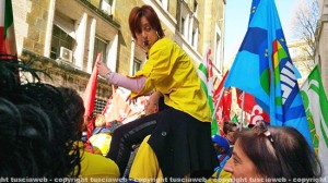 Mercatone Uno - I lavoratori manifestano a Roma