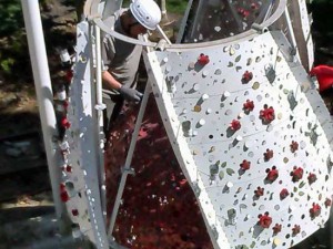Fiore del Cielo a Expo, il montaggio