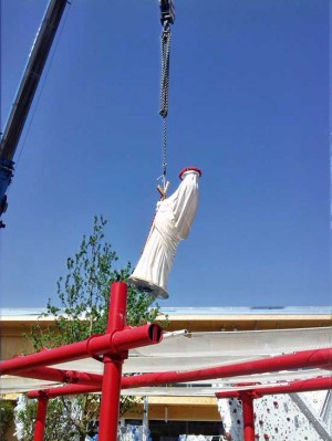 Fiore del Cielo a Expo - La statua della Santa