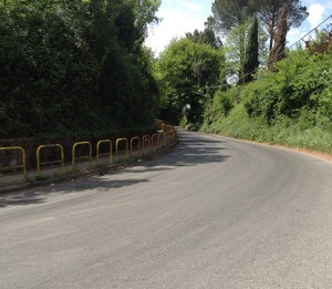 I lavori sulla provinciale Falisca