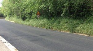 I lavori sulla provinciale Falisca