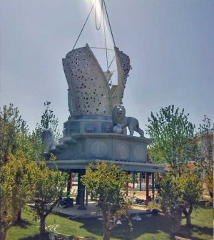 Fiore del Cielo a Expo, il montaggio