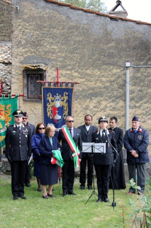 Bomarzo - La cerimonia di inaugurazione del busto in bronzo