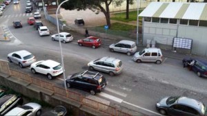 Via Solieri - Le auto in sosta