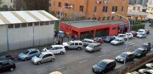 Via Solieri - Le auto in sosta