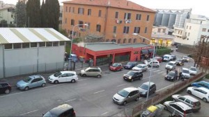 Via Solieri - Le auto in sosta