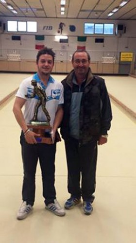 Sport - Bocce - Il primo classificato Luca di Felice