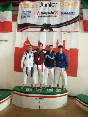 Mirko Barreka sul podio