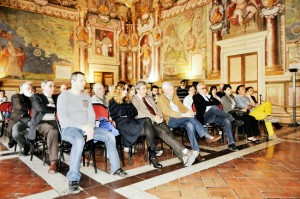 Il pubblico in sala regia 