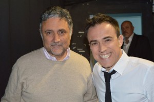 Ronciglione - Il sindaco Alessandro Giovagnoli con l'imitatore Gennaro Calabrese