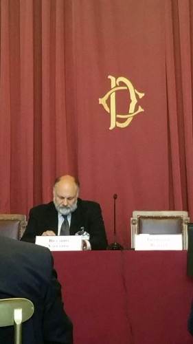 Riccardo Valentini (Pd) all'incontro “Parigi Clima 2015”
