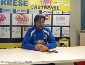 L'allenatore della Viterbese Maurizio Ianni