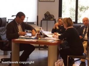 Macchina santa Rosa - La commissione al lavoro