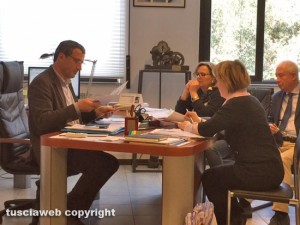 Macchina santa Rosa - La commissione al lavoro