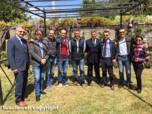 Elezioni provinciali - Bartolacci e i candidati della lista Centrodestra unito