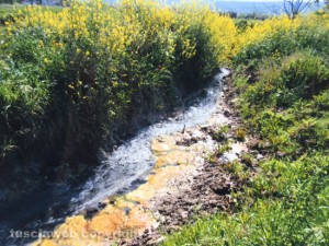 Pozzo san Valentino - L'acqua continua a finire nei campi