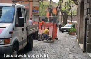 I lavori su via San Lorenzo