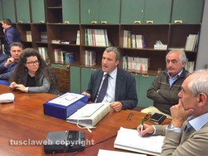 La terza commissione in riunione