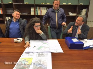 La terza commissione in riunione