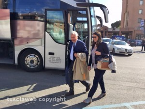 Il sindaco Michelini e l'assessore Ciambella in partenza per Expo