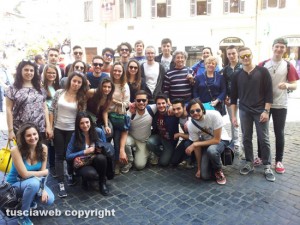 Roma - Gli studenti del Ruffini alla Keats and Shelley memorial house
