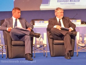 Lando Sileoni col ministro Giuliano Poletti al  121esimo Congresso della Fabi