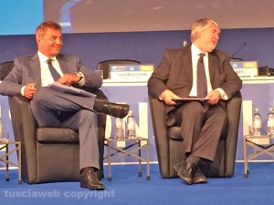 Lando Sileoni col ministro Giuliano Poletti al  121esimo Congresso della Fabi