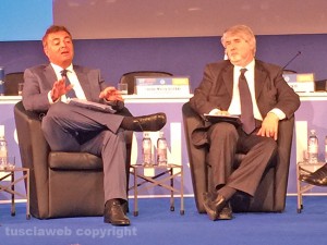 Lando Sileoni col ministro Giuliano Poletti al  121esimo Congresso della Fabi