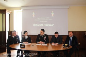 Operazione Medioevo - La conferenza dei carabinieri