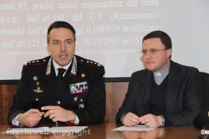 Don Luigi Fabbri con il colonnello Mauro Conte