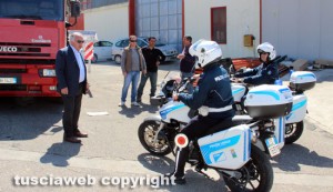 Vincenzo e Mirko Fiorillo con la Polizia Locale