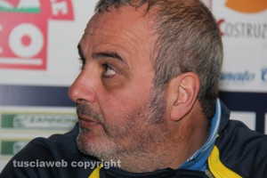 L'allenatore della Viterbese Attilio Gregori