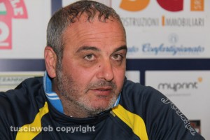 L'allenatore della Viterbese Attilio Gregori