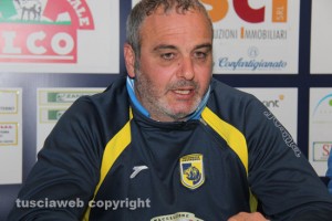 L'allenatore della Viterbese Attilio Gregori