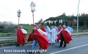 La processione Bagnaia - La Quercia