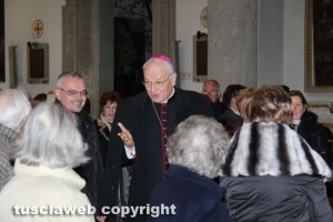 Processione Bagnaia - La Quercia - Il vescovo Fumagalli