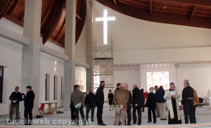L'interno della chiesa di Villanova