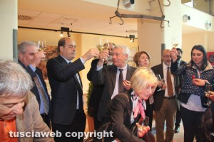 Viterbo - Il Palaexpo all'ex mattatoio - Il brindisi